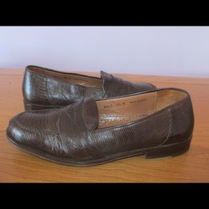 Magnanni Genuine Lizard Loafers size 9.5 M